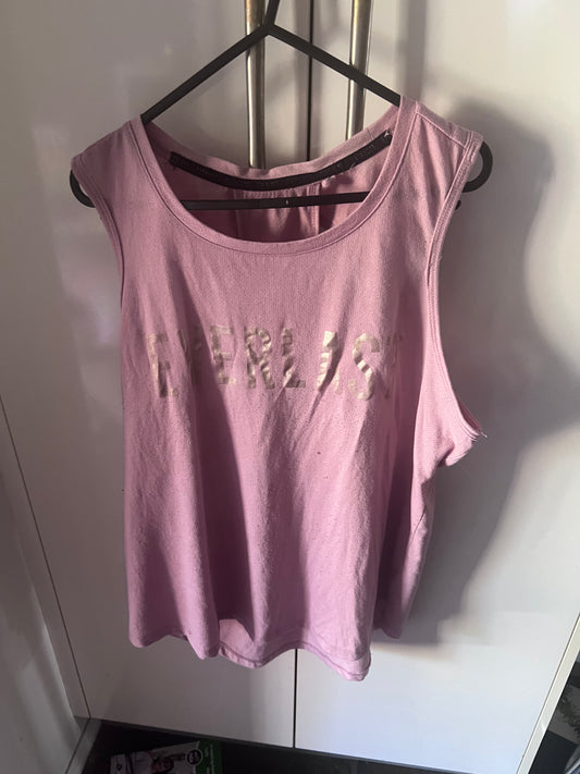 Women's Everlast Tank Top - Size 14 - Pink - Pre-Loved
