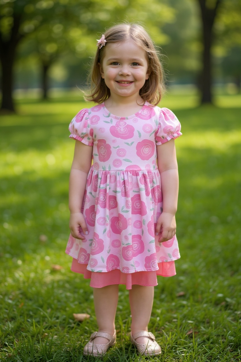 Pink Casual Dress - Size 3-4 - Pre-Loved